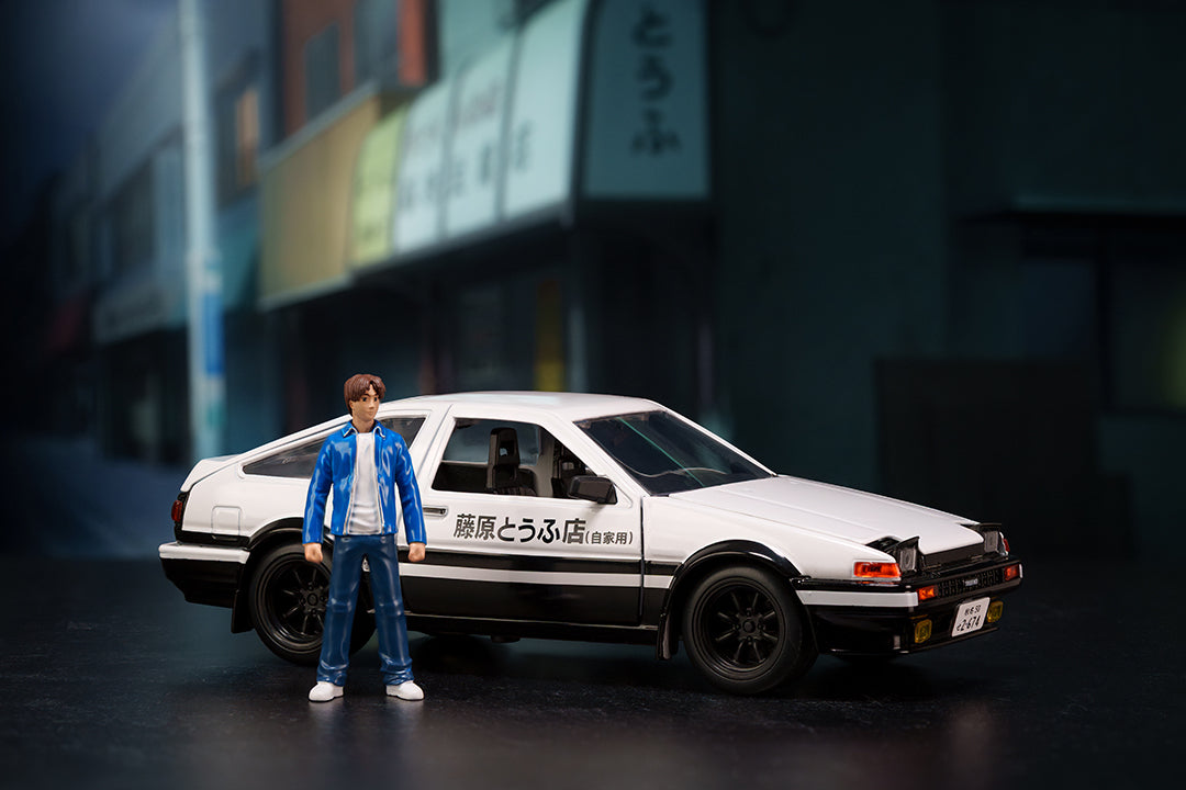 Buy Initial D Toyota Trueno AE-86 & Takumi, 1:24 Scale Vehicle and
