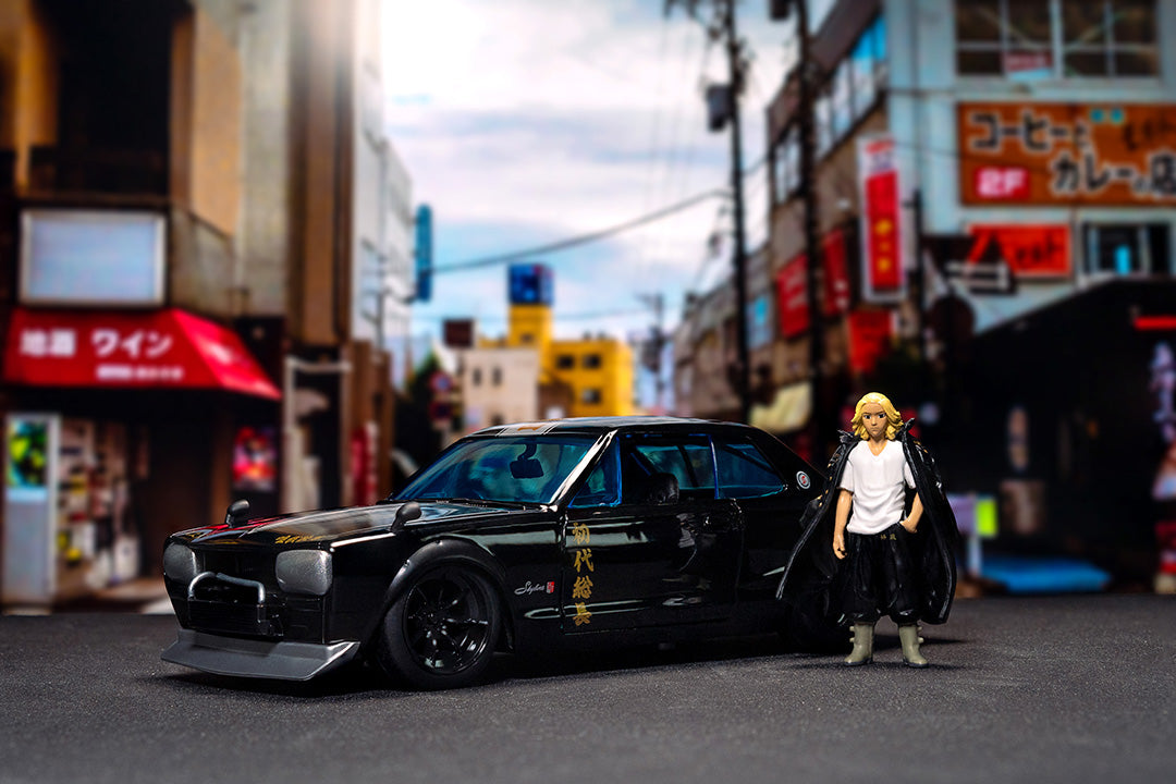Jada Toys 1:24 Nissan Skyline GTR W/Mikey Figure Black Jada Toys 1:24 Nissan Skyline GTR W/Mikey Figure Black