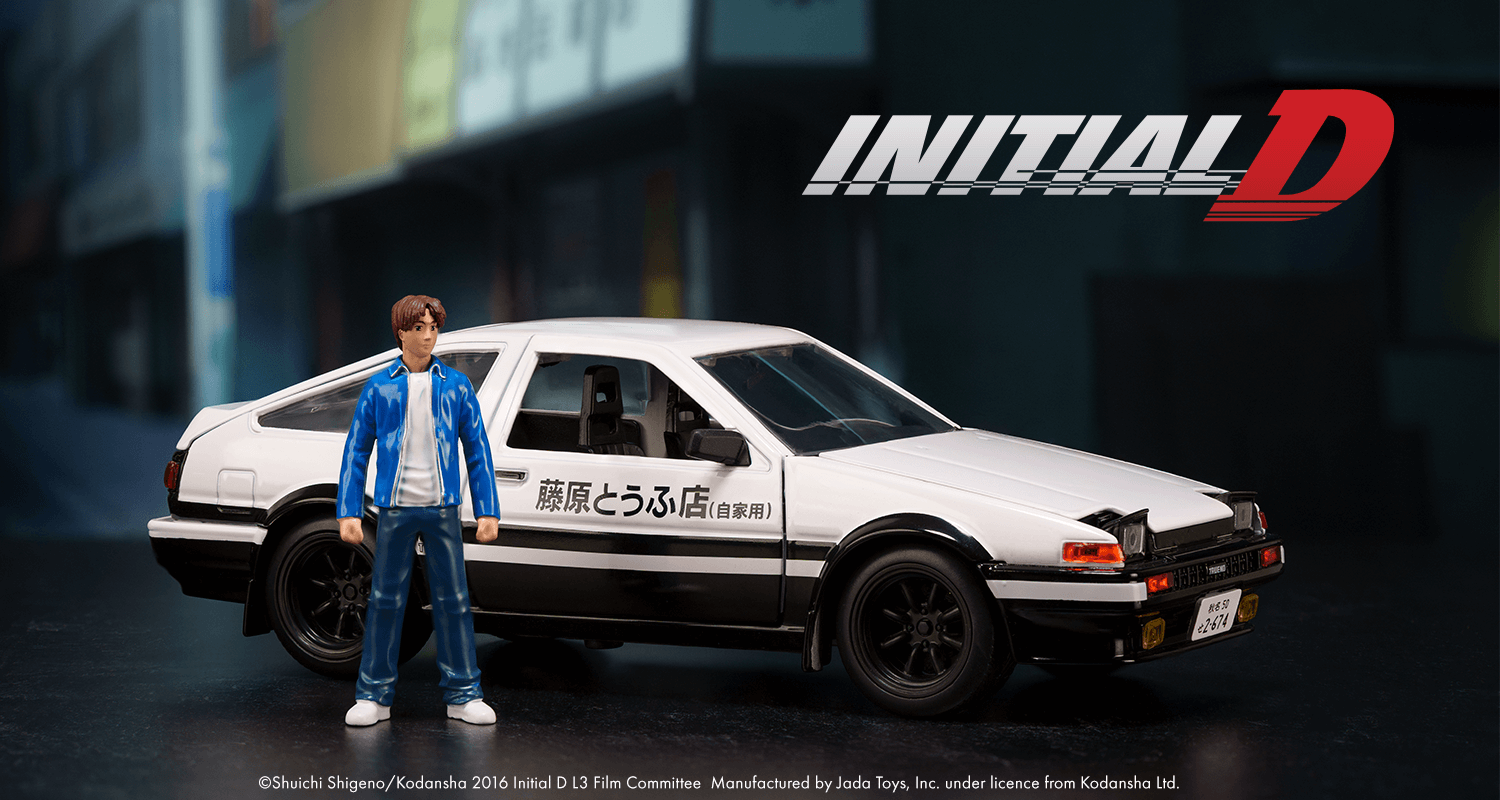 Initial D 1:24 Toyota Trueno AE-86 w/ Takumi Feature