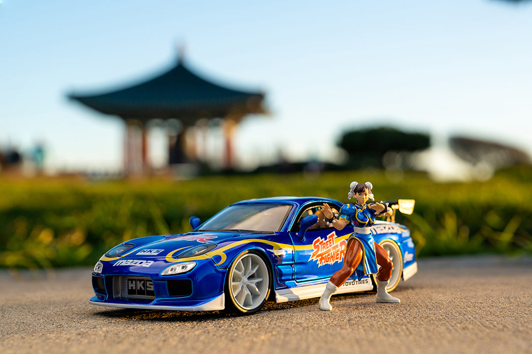 Street Fighter, Chun-Li & 1993 Mazda RX-7, 1:24 Scale