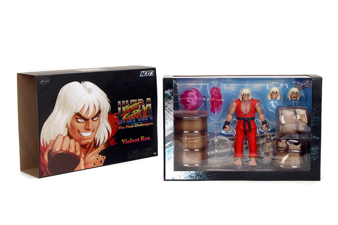 JADA バイオレントケン ストリートファイタ 35552 Ken 1/12 Ultra Street Fighter II Violent Ken 1/12 Scale Action Figure