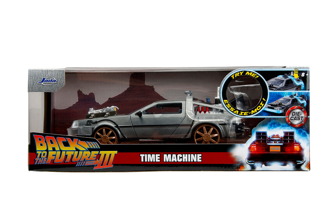 Back to the Future Part III Time Machine (Rail Version), 1:24 Scale Vehicle