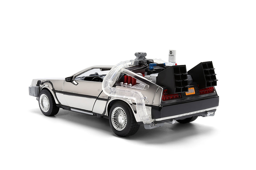 Back to the Future Time Machine, 1:24 Scale Vehicle (Chrome Exclusive) (PRE-ORDER)