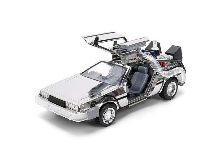 Back to the Future Time Machine, 1:24 Scale Vehicle (Chrome Exclusive) (PRE-ORDER)
