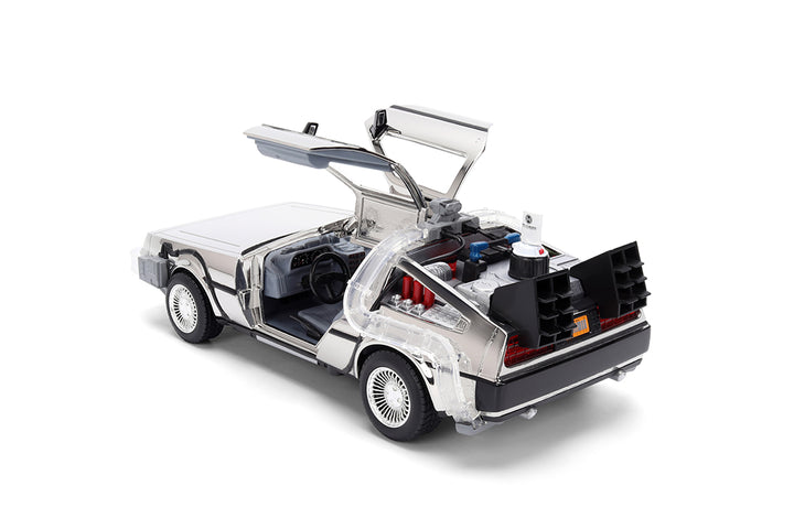 Back to the Future Time Machine, 1:24 Scale Vehicle (Chrome Exclusive) (PRE-ORDER)