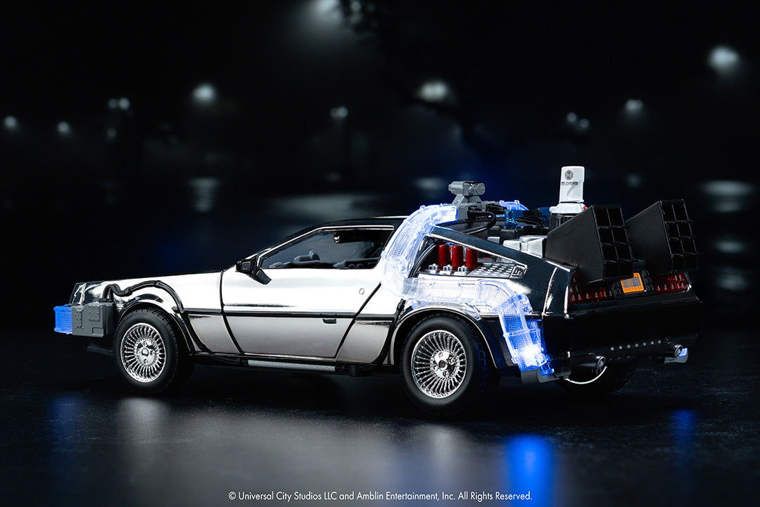 Buy Back to the Future Time Machine, 1:24 Scale Vehicle (Chrome