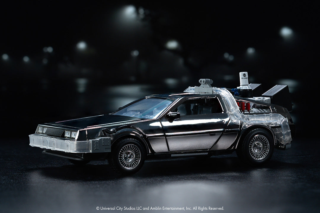 Back to the Future Time Machine, 1:24 Scale Vehicle (Chrome Exclusive) (PRE-ORDER)