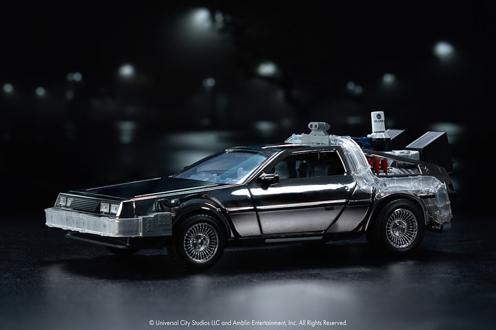 Back to the Future Time Machine, 1:24 Scale Vehicle (Chrome Exclusive) (PRE-ORDER)