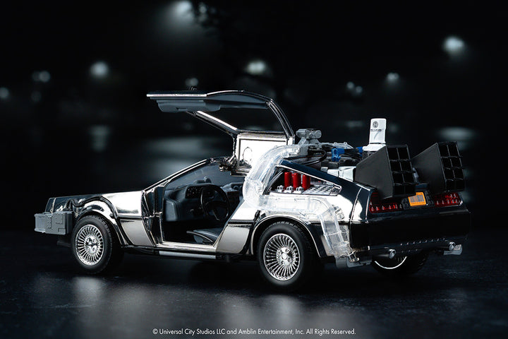 Back to the Future Time Machine, 1:24 Scale Vehicle (Chrome Exclusive) (PRE-ORDER)