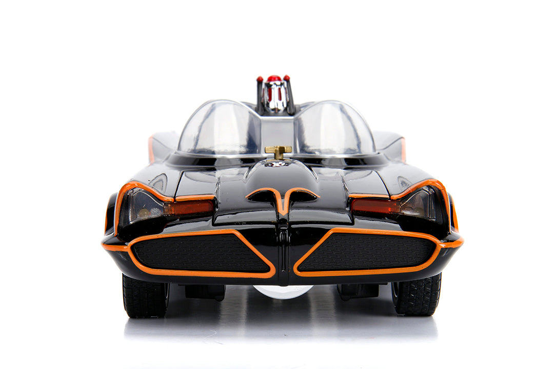 Batman Classic TV Series Batmobile with Batman & Robin, 1:18 Scale Vehicle & 3.75" Figures