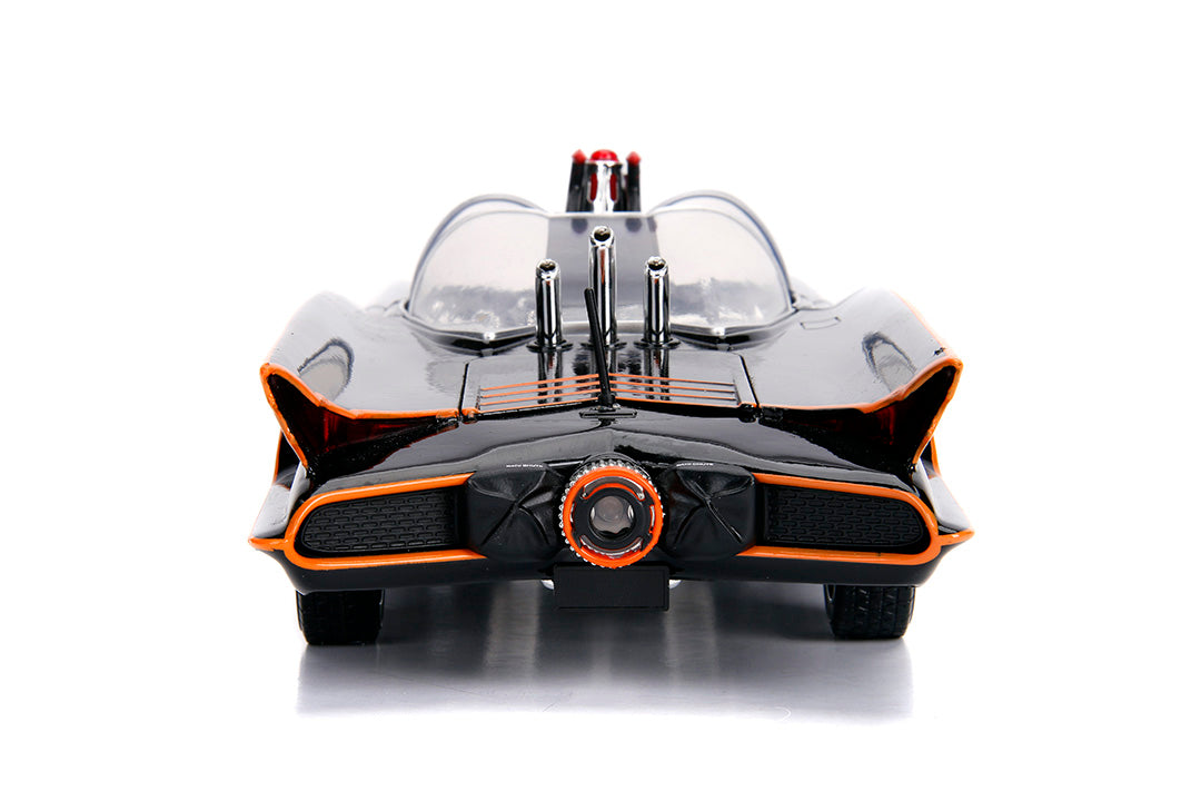 Batman Classic TV Series Batmobile with Batman & Robin, 1:18 Scale Vehicle & 3.75" Figures