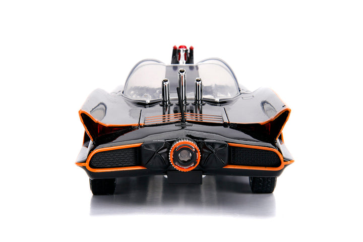 Batman Classic TV Series Batmobile with Batman & Robin, 1:18 Scale Vehicle & 3.75" Figures