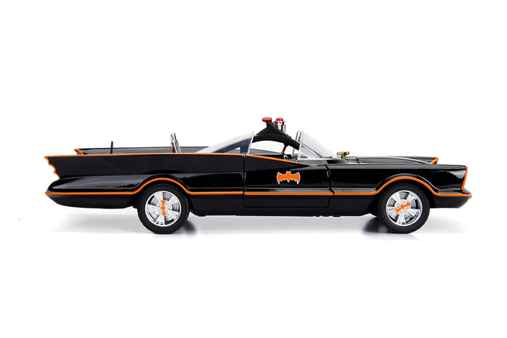 Batman Classic TV Series Batmobile with Batman & Robin, 1:18 Scale Vehicle & 3.75" Figures