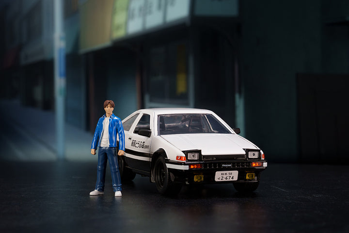 Initial D 1:24 Toyota Trueno AE-86 w/ Takumi Social 02