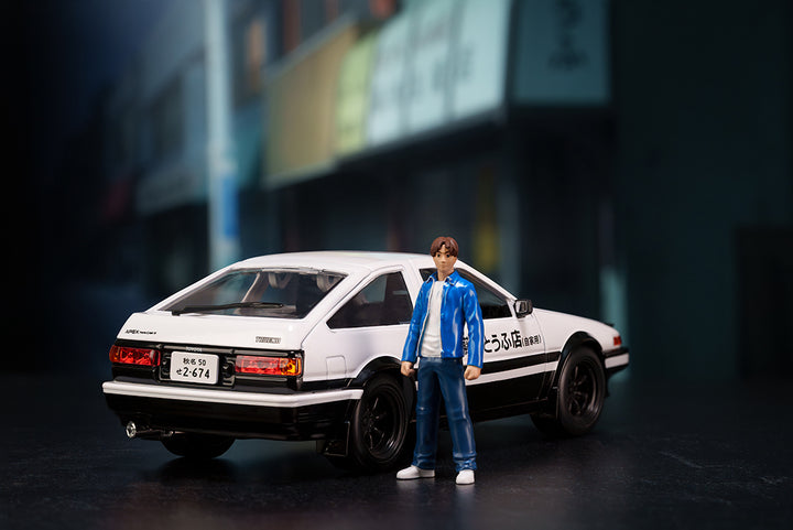 Initial D 1:24 Toyota Trueno AE-86 w/ Takumi Social 03