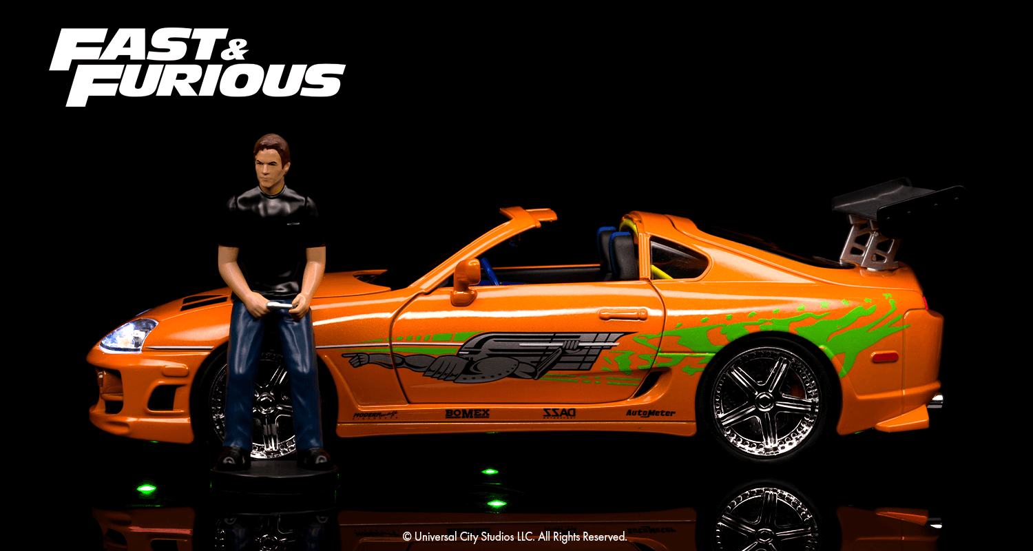 Buy Fast & Furious Brian's Toyota Supra, 1:18 Scale Vehicle w Buy Fast & Furious Brian's Toyota Supra, 1:18 Scale Vehicle w