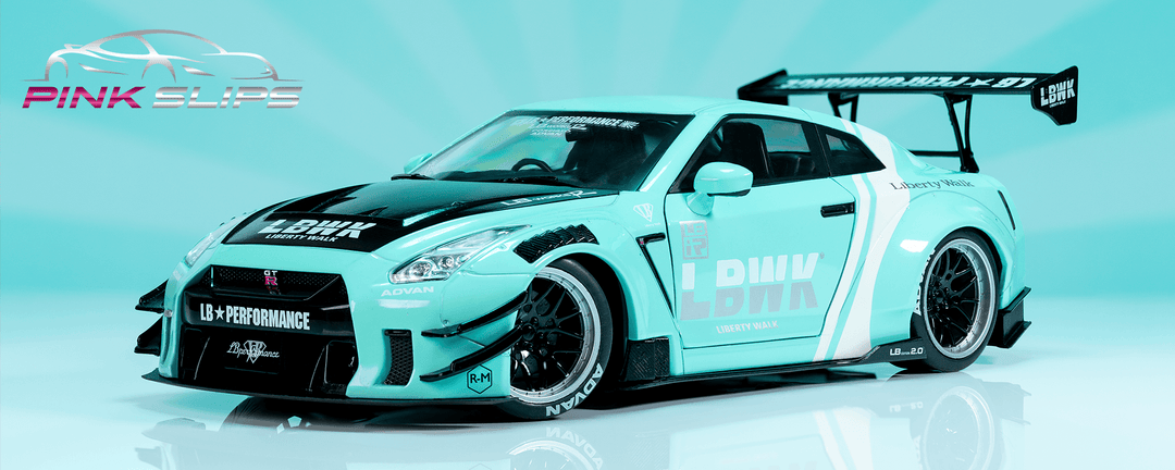 Buy Pink Slips Nissan GT-R (R35) Liberty Walk, 1:18 Scale Vehicle (Wave ...