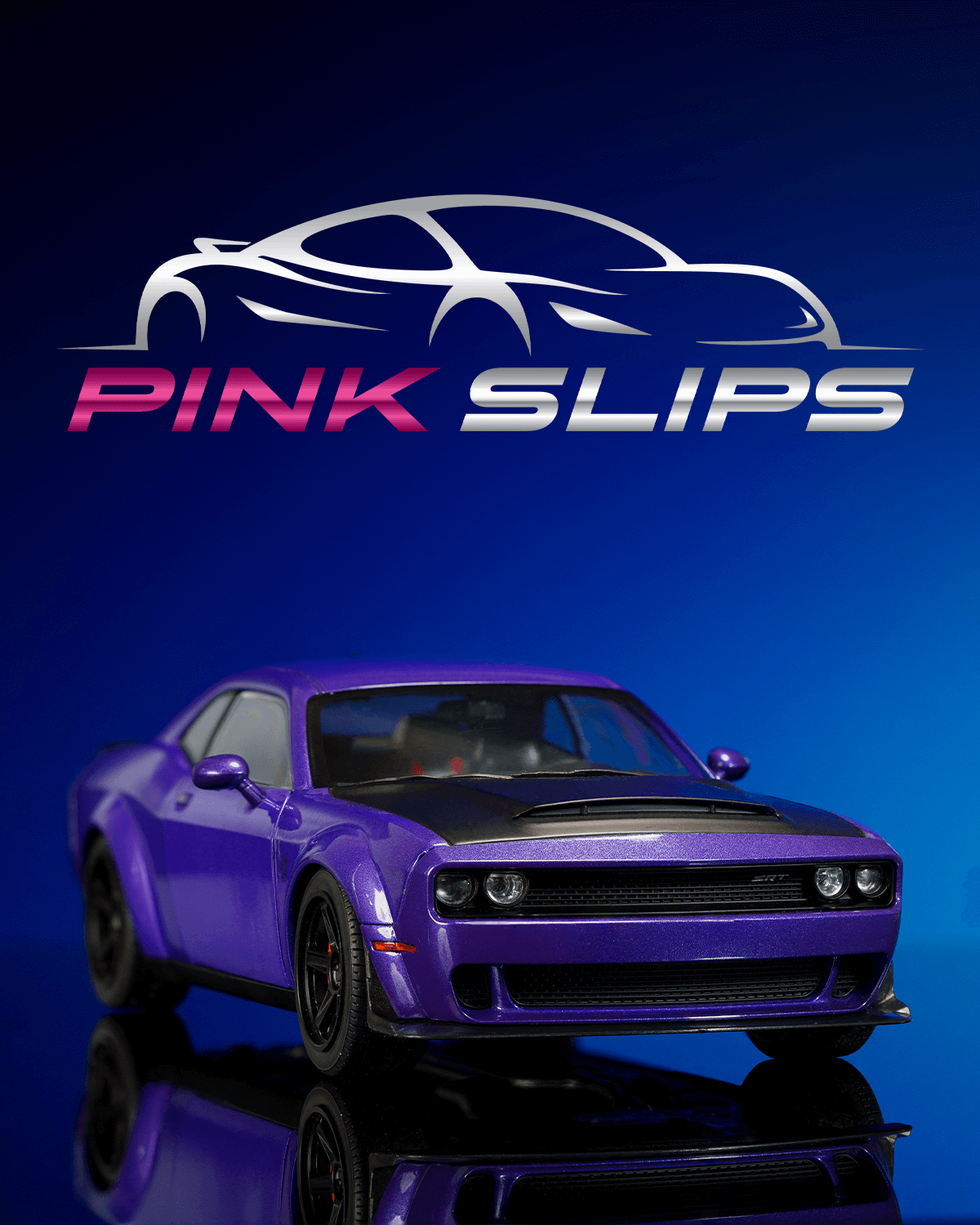 Pink Slips 1:18 W7 Dodge Challenger Demon Feature