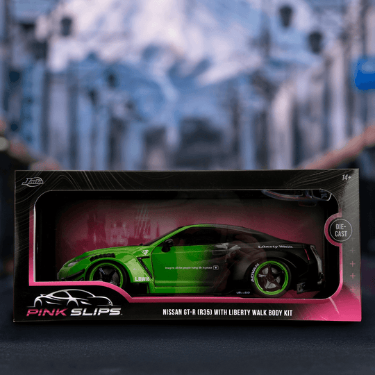Buy Pink Slips Nissan GT-R (R35) Liberty Walk, 1:18 Scale Vehicle (Wave ...
