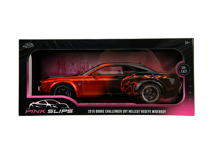 Pink Slips 2015 Dodge Challenger SRT Hellcat, 1:18 Scale Vehicle (Wave 1)