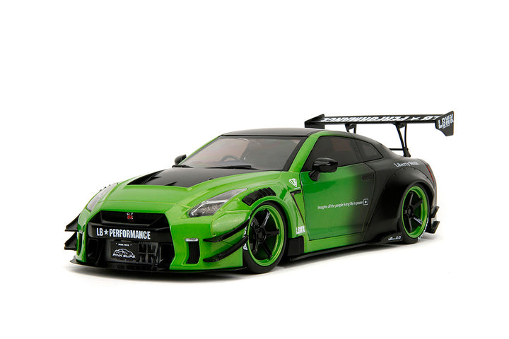 Pink Slips Nissan GT-R (R35) Liberty Walk, 1:18 Scale Vehicle (Wave 1)