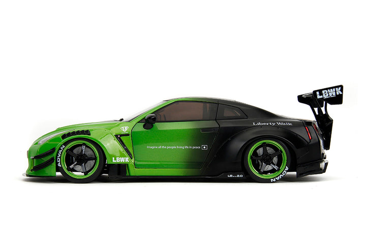 Pink Slips Nissan GT-R (R35) Liberty Walk, 1:18 Scale Vehicle (Wave 1)