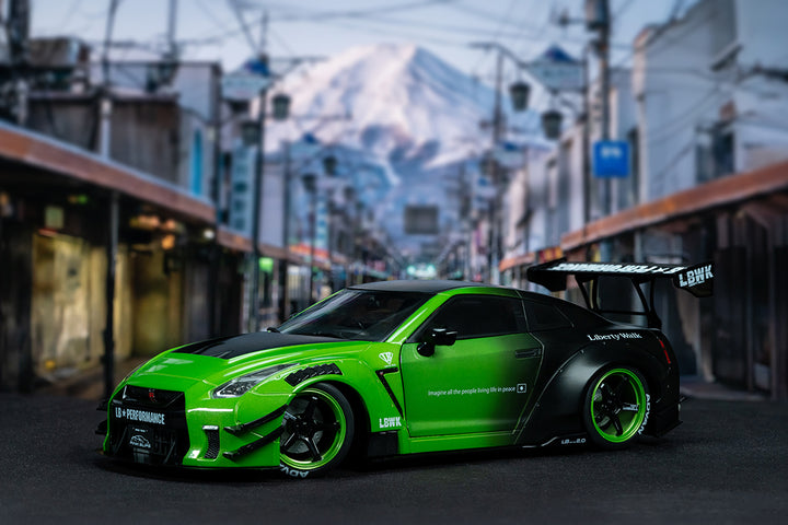 Pink Slips Nissan GT-R (R35) Liberty Walk, 1:18 Scale Vehicle (Wave 1)