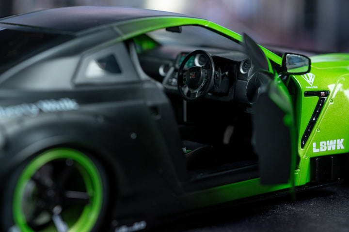 Pink Slips Nissan GT-R (R35) Liberty Walk, 1:18 Scale Vehicle (Wave 1)