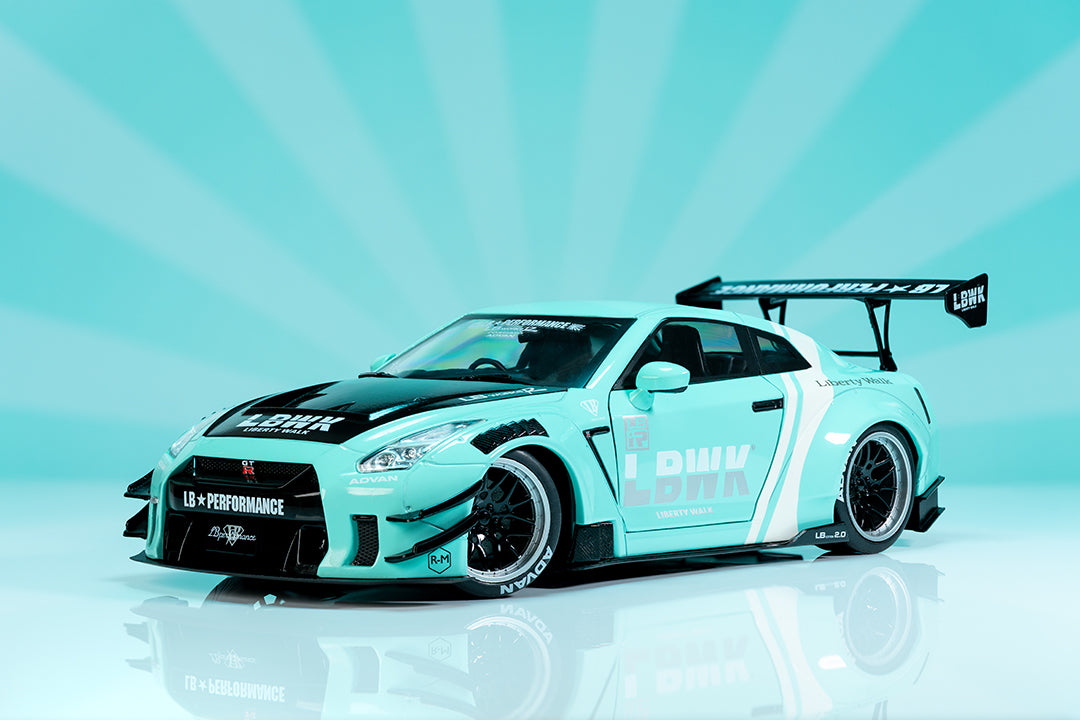 Buy Pink Slips Nissan GT-R (R35) Liberty Walk, 1:18 Scale Vehicle (Wave ...