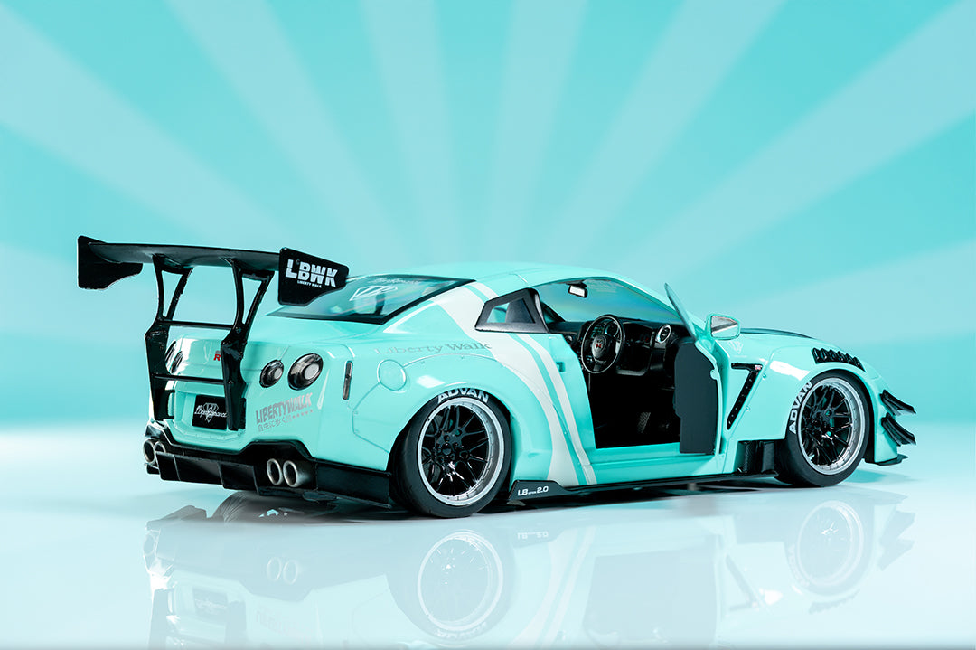 Buy Pink Slips Nissan GT-R (R35) Liberty Walk, 1:18 Scale Vehicle (Wave ...