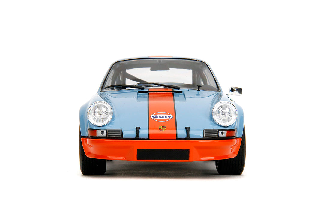 Pink Slips Porsche 911 RSR Gulf 1, 1:18 Scale Vehicle (Wave 4)