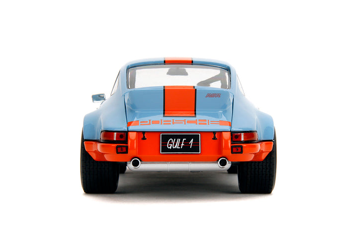 Pink Slips Porsche 911 RSR Gulf 1, 1:18 Scale Vehicle (Wave 4)
