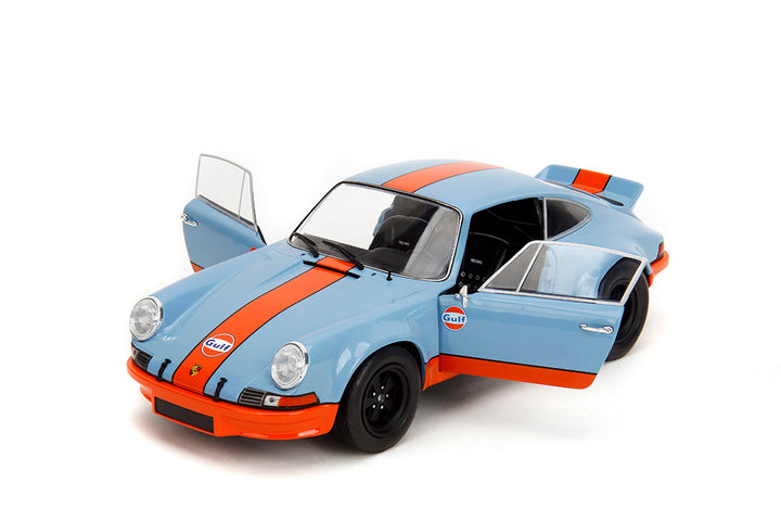 Pink Slips Porsche 911 RSR Gulf 1, 1:18 Scale Vehicle (Wave 4)