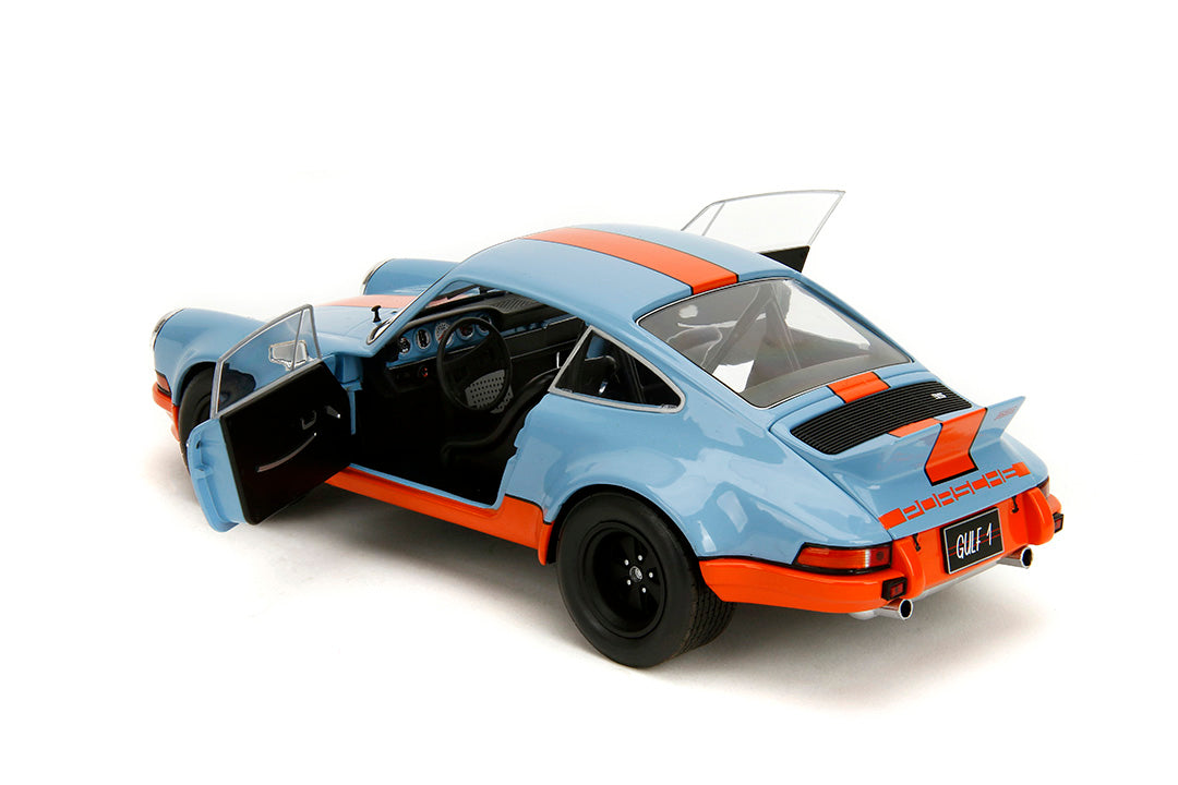 Pink Slips Porsche 911 RSR Gulf 1, 1:18 Scale Vehicle (Wave 4)