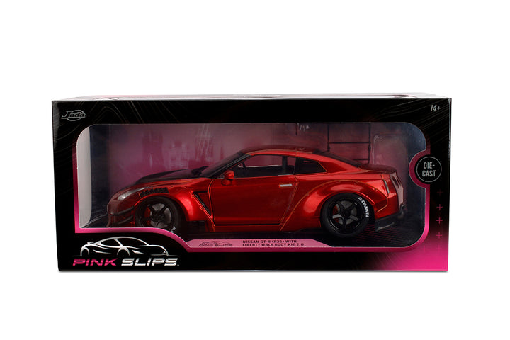 Pink Slips Nissan GT-R (R35) Liberty Walk, 1:18 Scale Vehicle (Wave 5)