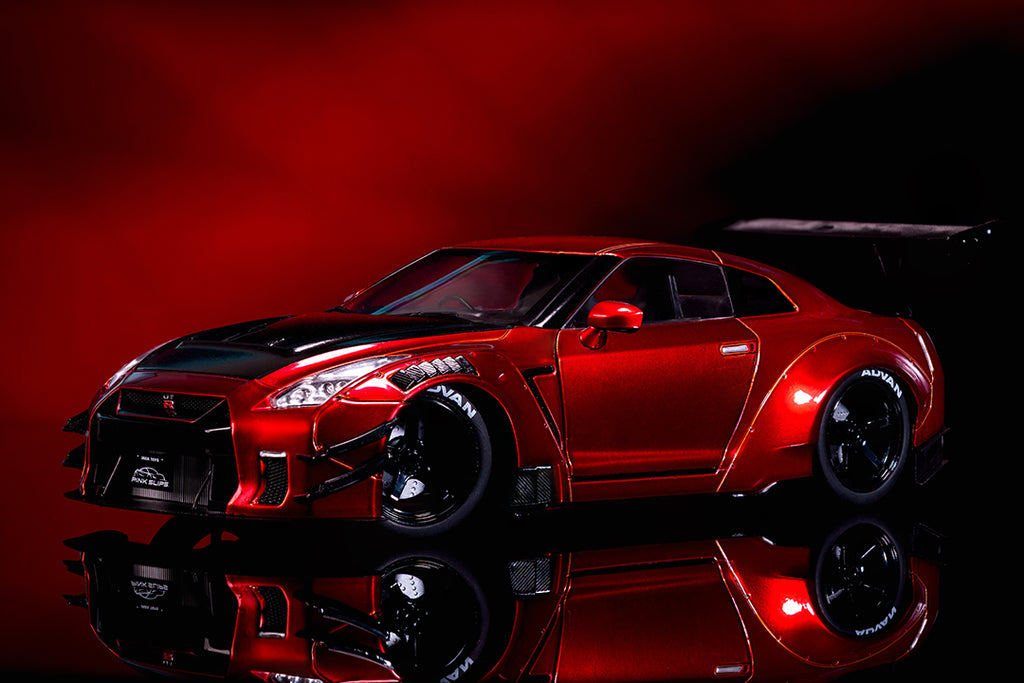 ❤️LIBERTY WALK Nissan GT-R R35 Candy Red PinkSlips-118-W5-NissanGTRR35-