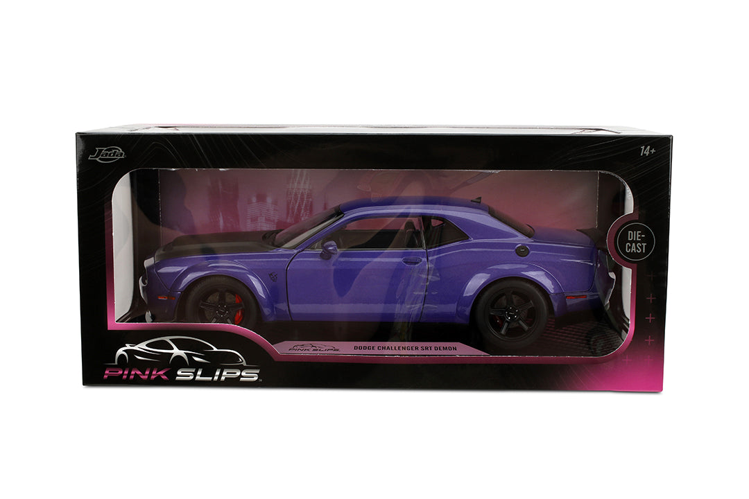 Pink Slips 1:18 W7 Dodge Challenger Demon Product Package 01