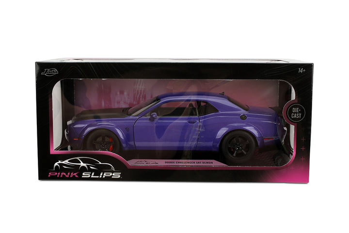 Pink Slips 1:18 W7 Dodge Challenger Demon Product Package 01