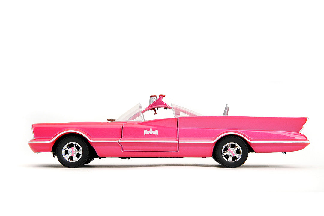Pink Batmobile Buy Pink Slips Batman Classic TV Series Batmobile, 1:24 Scale Vehicle ...