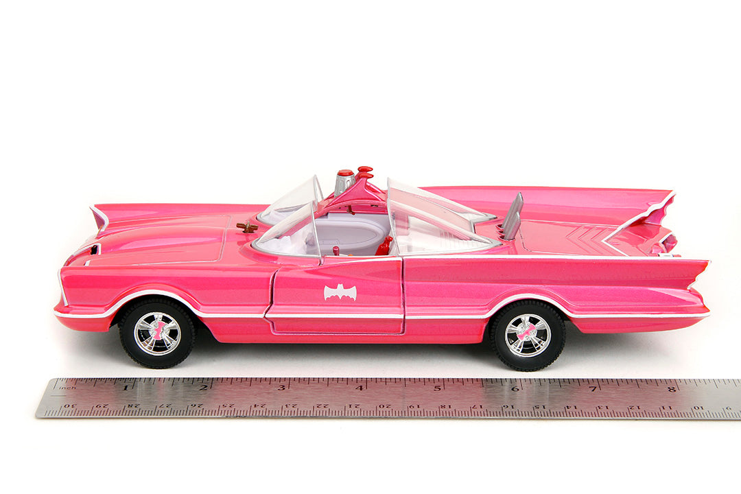 Pink Batmobile Buy Pink Slips Batman Classic TV Series Batmobile, 1:24 Scale Vehicle ...
