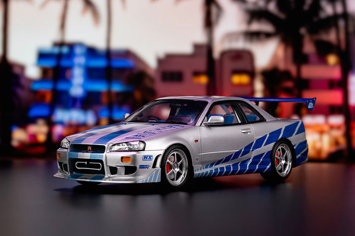 TrueSpec R - Fast & Furious Brian's Nissan Skyline GT-R (R34), 1:18 Scale Resin Vehicle