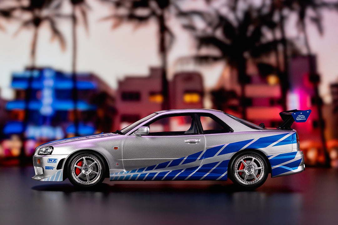 Voiture Miniature Fast And Furious - Nissan Skyline GT-R De Brian O'Conner - Échelle 1/24 (environ 19 Cm) Lego Fast And Furious Voiture Miniature Fast And Furious - Nissan Skyline GT-R De Brian O'Conner - Échelle 1/24 (environ 19 Cm) Lego Fast And Furious