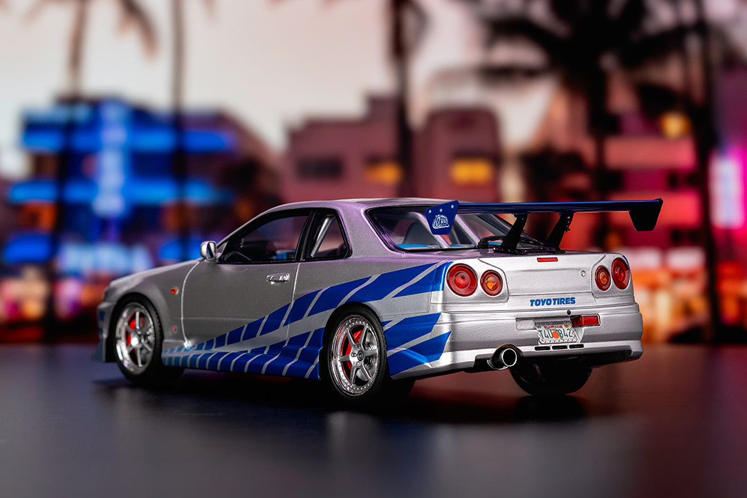 ミニカー FAST&FURIOUS NISSAN SKYLINE GT-R 1/18 Buy TrueSpec R - Fast & Furious Brian's Nissan Skyline GT-R (R34