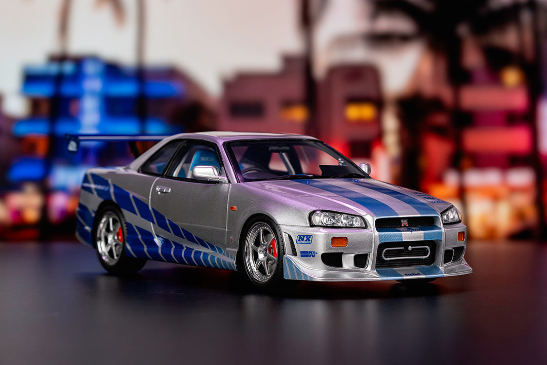 TrueSpec R - Fast & Furious Brian's Nissan Skyline GT-R (R34), 1:18 Scale Resin Vehicle