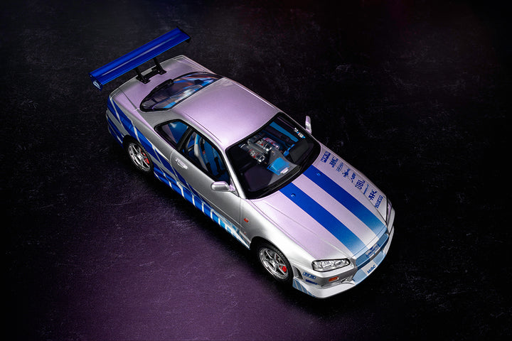 TrueSpec R - Fast & Furious Brian's Nissan Skyline GT-R (R34), 1:18 Scale Resin Vehicle