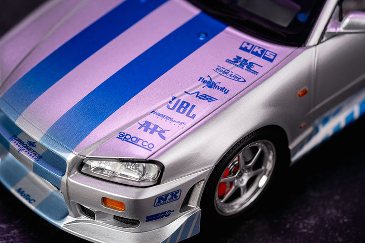 TrueSpec R - Fast & Furious Brian's Nissan Skyline GT-R (R34), 1:18 Scale Resin Vehicle