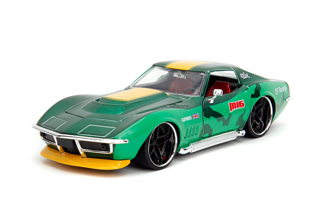 Jada Bugs Bunny Figür ve 1957 Chevrolet Corvette Araç 1:24 253255041 Jada Bugs Bunny Figür ve 1957 Chevrolet Corvette Araç 1:24 253255041