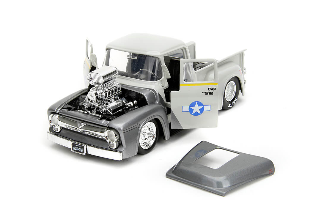 1:18 Voiture Monde 1956 Ford F-100 Pick-Up PEPSI COLA Bleu 1:18 Voiture Monde 1956 Ford F-100 Pick-Up PEPSI COLA Bleu